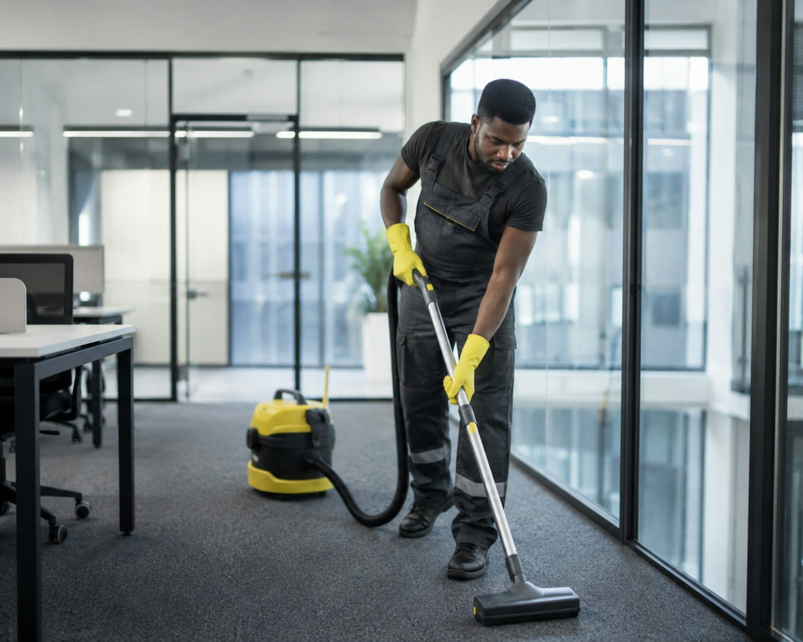 Commercial facility cleaning related to carpet cleaning